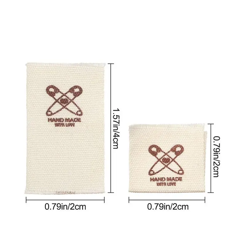 Этикетки для одежды ручной работы 50 шт./компл. этикетки из органического хлопка