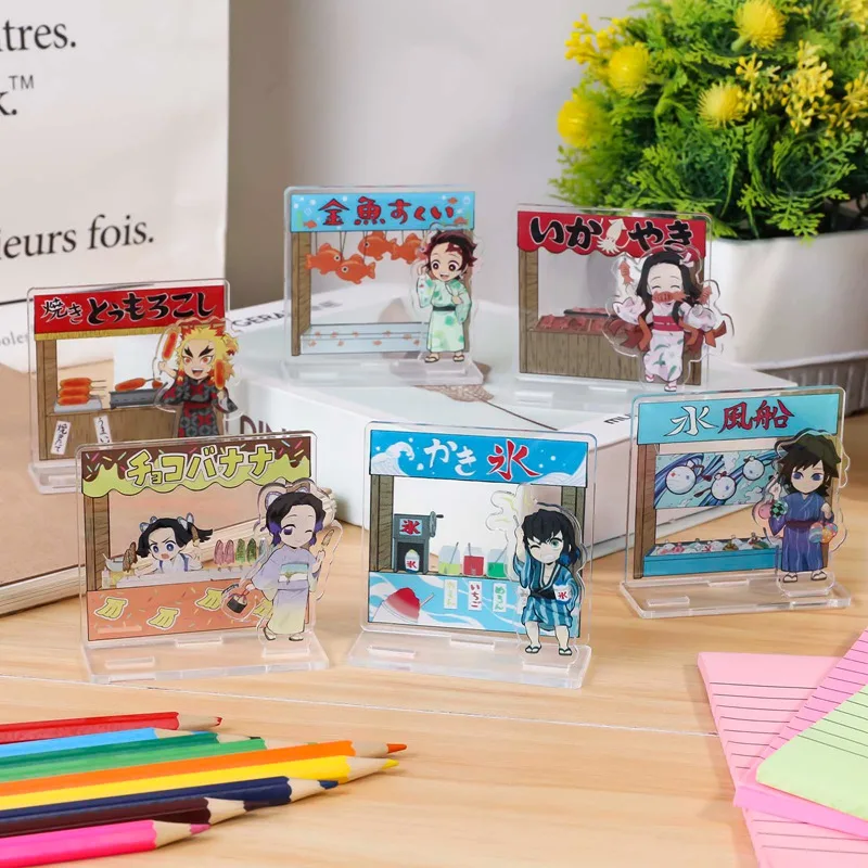 Anime Demon Slayer Kimetsu No Yaiba Kamado Tanjirou Nezuko Kanawo Zenitsu Inosuke Giyuu Acrylic Stand Figure Model Toys Dropship Aliexpress Education Office Supplies