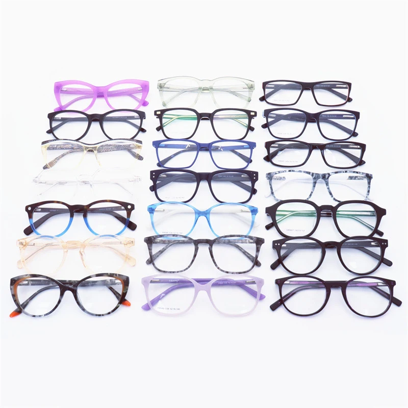 

Ready To Ship Factory Size Colorful Acetate Randomly China Promotional Mixed Spectacles Eye Glasses Eyeglasses Optical Frames