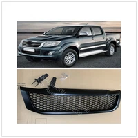 front racing grille raptor grills front bumper mask fit for hilux vigo 2012 2014 pickup auto exterior grill accessories