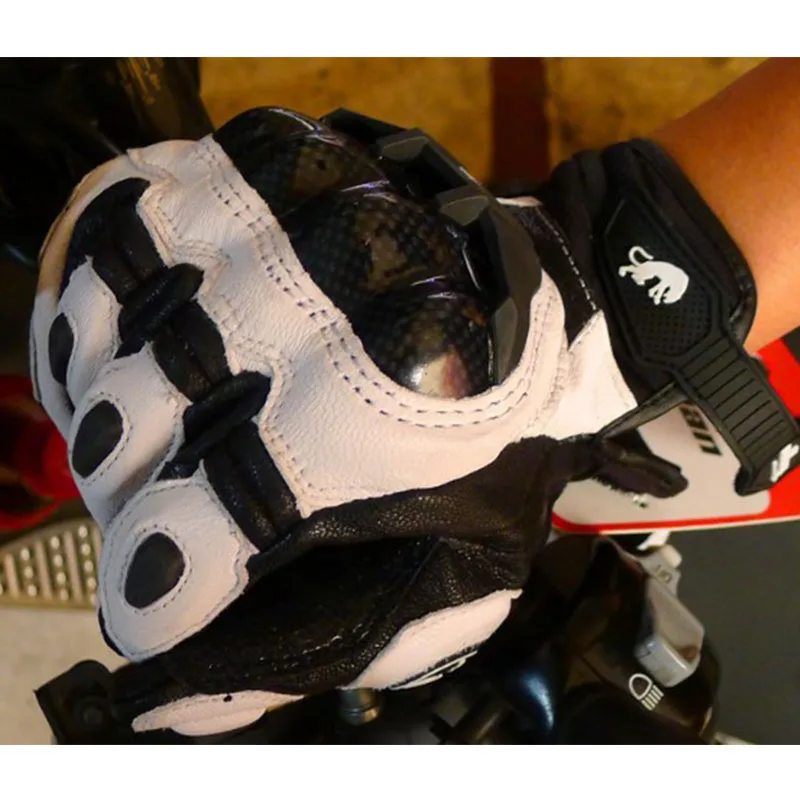 

Women Men Motorcycle Special Gloves Full Finger Breathable Safe Fashion Wear-Resistant Black White Road Motorcycle Racing