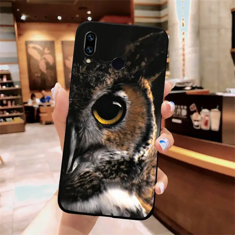 

Animal Night Owl Animal Phone Case For Xiaomi Redmi note 7 8 9 t k30 max3 9 s 10 pro lite
