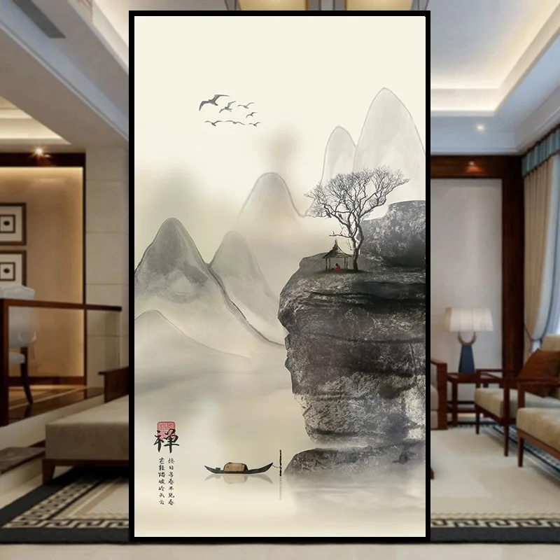 

Glue-free electrostatic frosted glass film transparent and opaque bathroom toilet window grilles window window stickers light