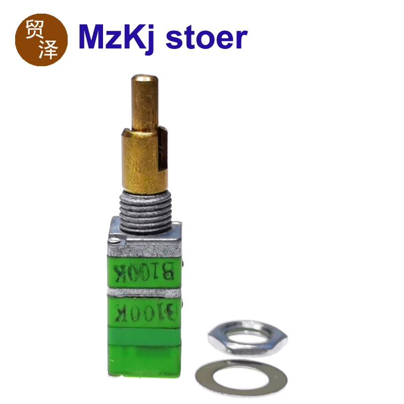 

1 шт. Новый тайваньский потенциометр ALPHA Alfa RD912DSF-20 Precision, двухосевой B100K ременной переключатель, длина вала 22 мм