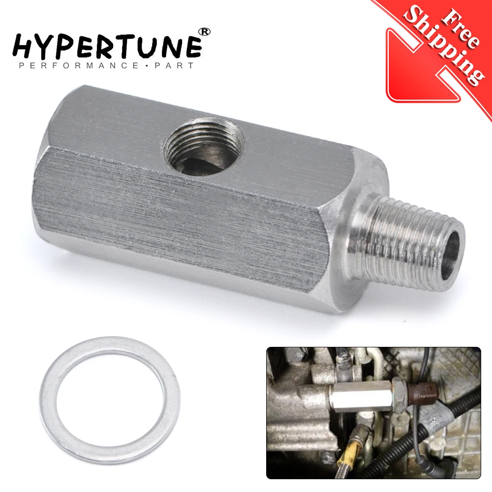 

FREE SHIPPING -Stainless Steel 1/8'' BSPT Oil Pressure Sensor Sendor Tee Adapter to 1/8 NPT Gauge T-Piece HT-OGA02