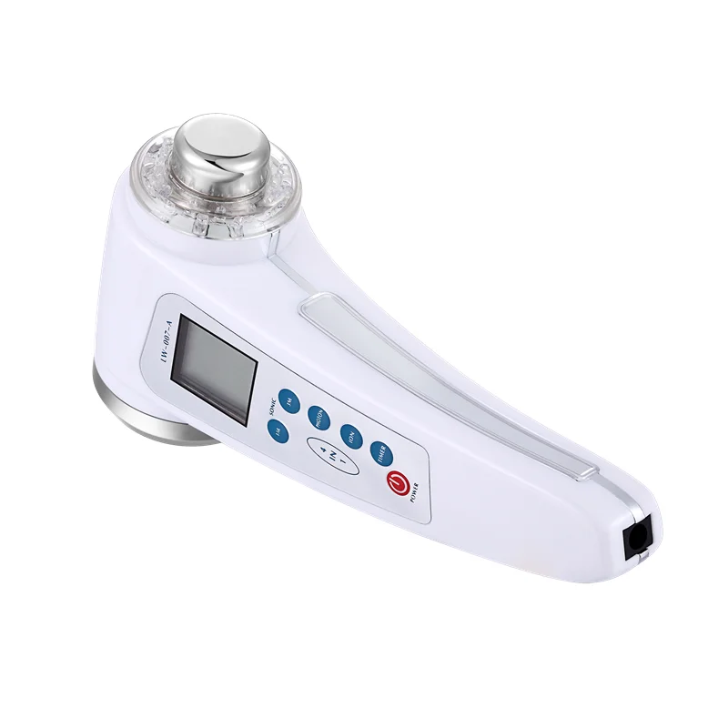 Goedkoop 4 Modi 1Mhz 3Mhz Elektrische Ultra Sonic Photon Ion Therapie Schoonheid Apparaat Gezicht Cleanser Ems Massager Sonic Lifting Facial Skin