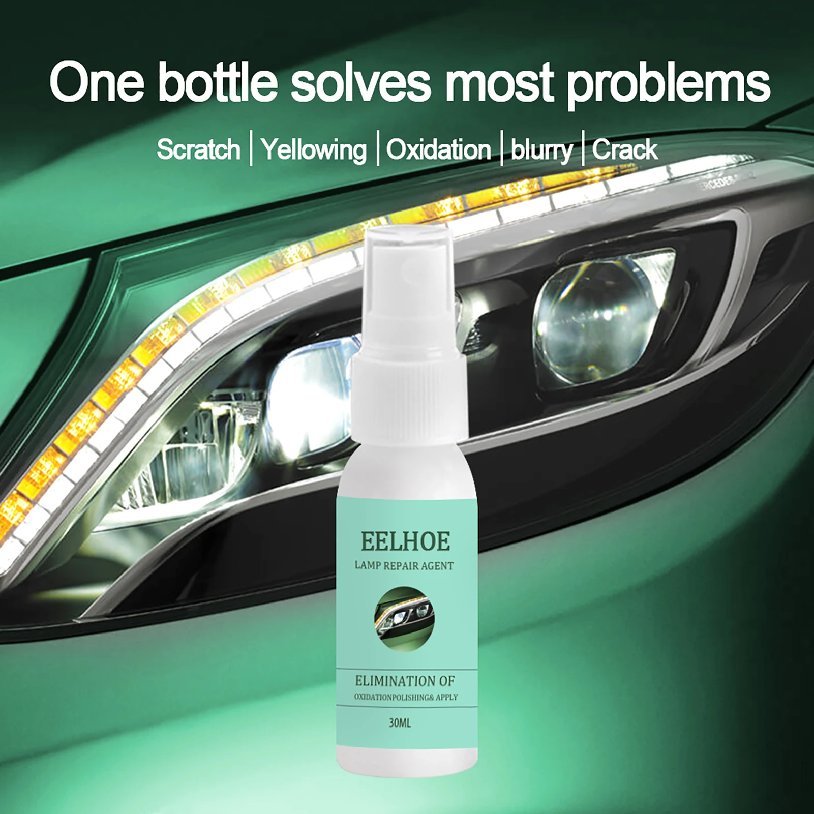 

30/50 мл автомобилей ремонт агент автомобиля с защитой от ультрафиолета и окисления фар Ремонтный комплект жидкостей лампа полирующий агент ...