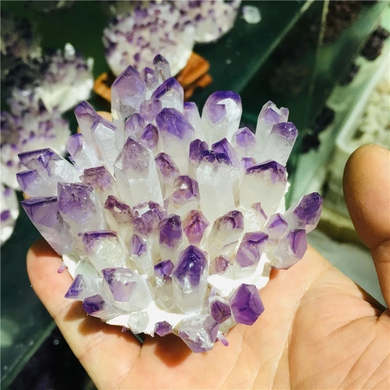 

High Quality Natural Crystal Cluster Amethyst Specimen Mineral Ore Purple Quartz Reiki Healing Stone Raw Crystals Home LU