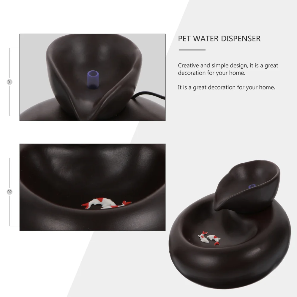 

Pets Dogs Cats Water Fountain Electric Automatic Water Feeder Dispenser