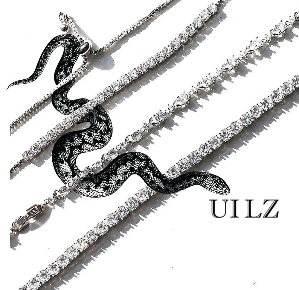 Женский теннисный браслет с кубическим цирконием модные ювелирные изделия