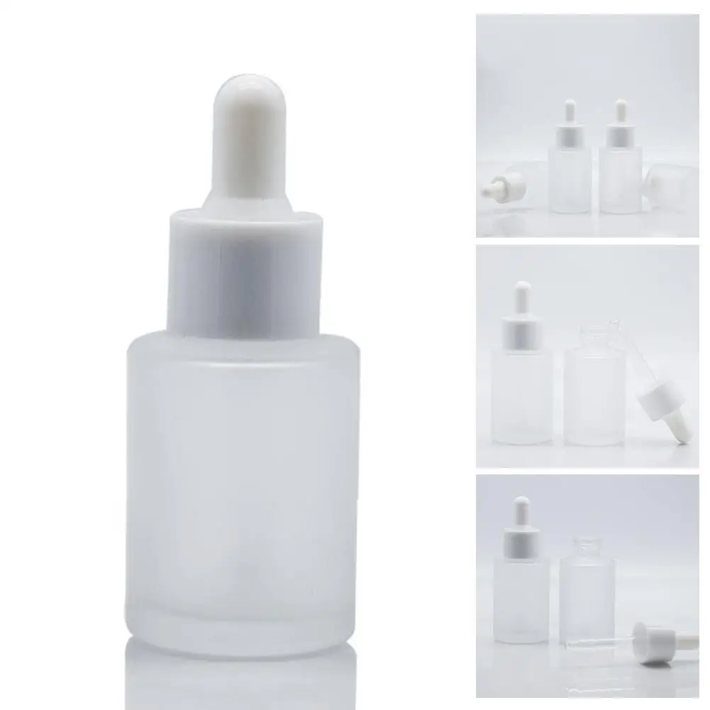 

Dropper Bottle Tubes Frosted Clear Glass Aromatherapy Liquid for Essential Massage Oil Refillable Bottles Container