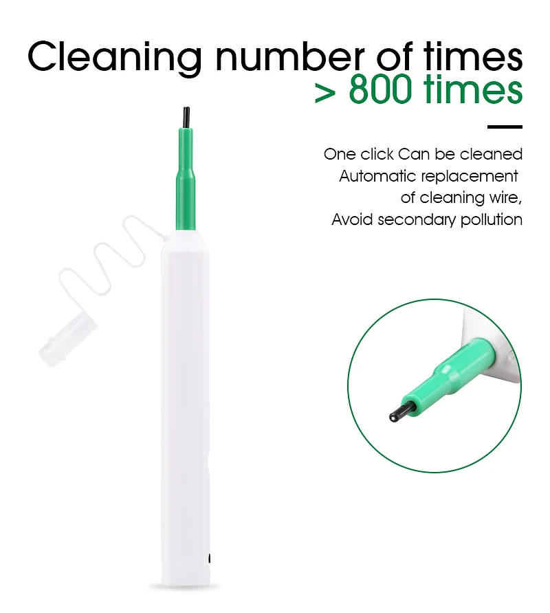 10pcs /lot One Click Cleaner Fiber Optic Connector cleaning tool 2.5mm Universal | Мобильные телефоны и аксессуары