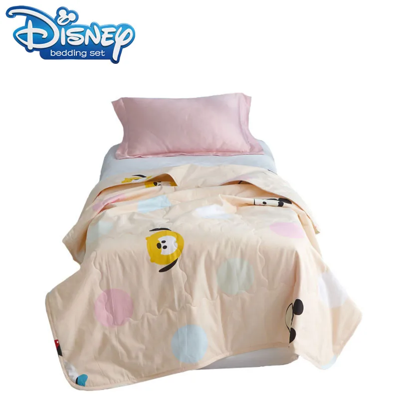 

Disney Minnie Mickey mouse Summer Quilt Quilted Air Condition Blanket Kindergarten Comforter Bed Cover Kids Cartoon Bedding