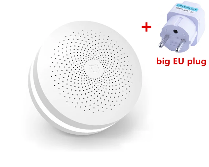 Xiaomi mijia Многофункциональный шлюз 2 умный центр управления умный дом Комплект обновленная версия встроенный дверной звонок с радио кольцо - Цвет: ADD big EU Plug