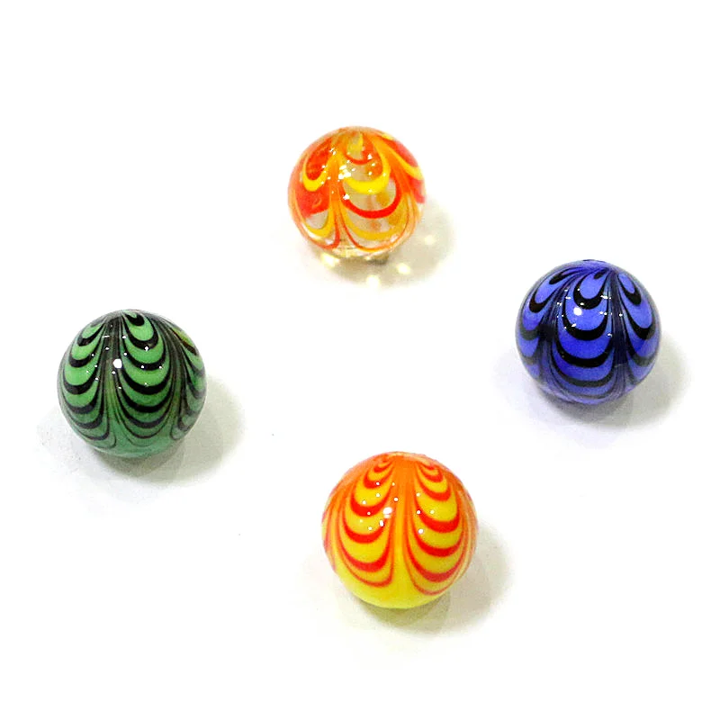

4PCS Hand Hook Wire Craft Murano Glass Balls Marbles Ornaments 16mm Bouncing Ball Game Pinball Toys Parent- Child Beads For Kids