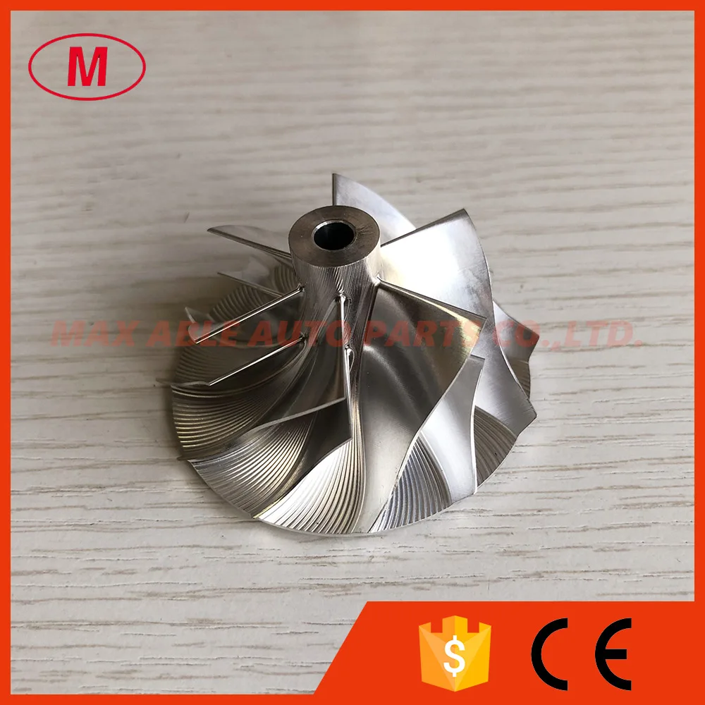 RHF5 reverse 41.80/54.00mm 6+6 blades high performance Turbo Billet/milling/aluminum 2618 compressor wheel | Автомобили и