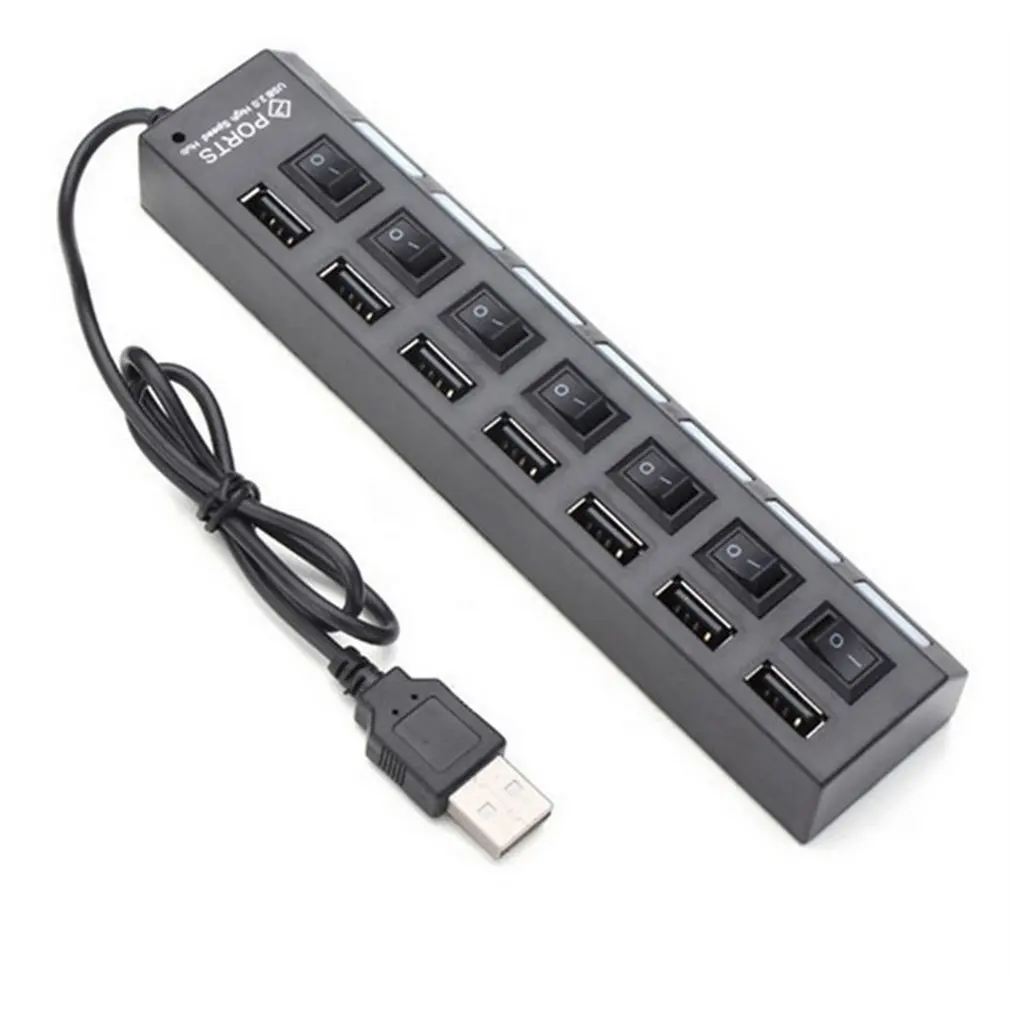 USB 3 0 концентратор 2 Мульти разветвитель 7 портов расширитель несколько Hab