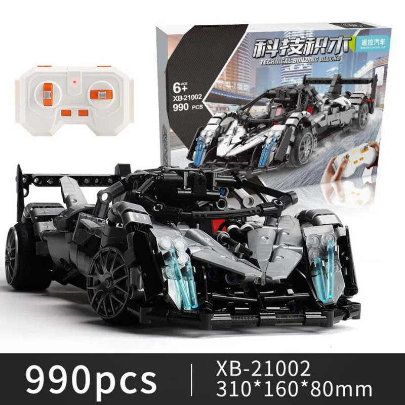 Technical building block road racing super sport car Lykan Hypersport model 2.4Ghz radio remote control vehicle steam brick toy | Игрушки и