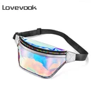 Женская прозрачная сумка на пояс LOVEVOOK, поясная сумка с регулируемым ремнем, модная сумочка на талии из PVC, водонепроницаемая бананка для женщин и мужчин, бартеска для путешествия, 2019