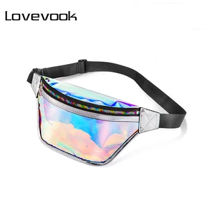 Женская прозрачная сумка на пояс LOVEVOOK, поясная сумка с регулируемым ремнем, модная сумочка на талии из PVC, водонепроницаемая бананка для женщин и мужчин, бартеска для путешествия, 2019