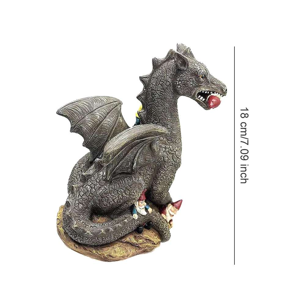 

Garden Dinosaur Statue Outdoor Decor Dinosaur Gnomes Garden Ornaments Figurine Sculpture Outdoor Decor Flower Pot Accessories