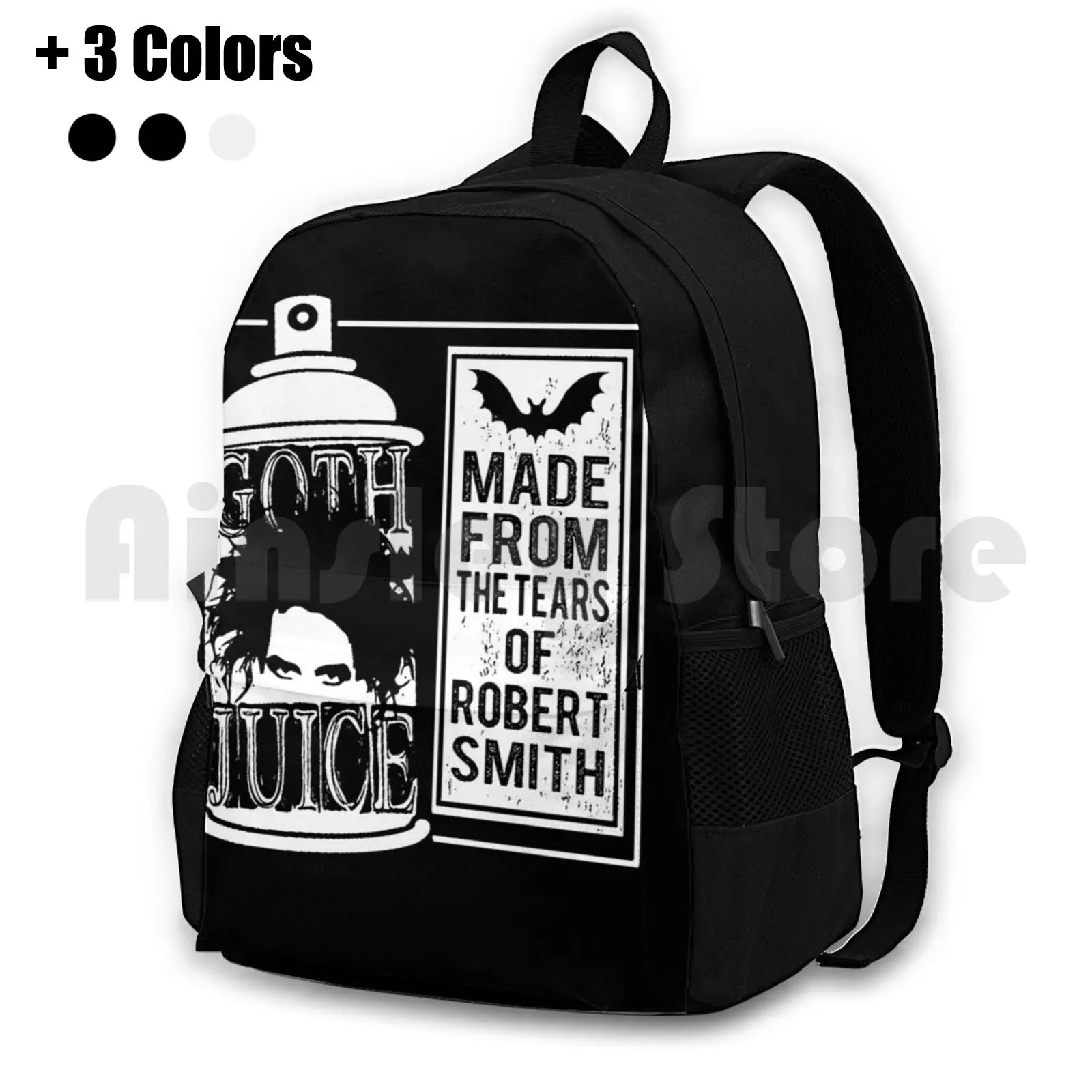 

Goth Juice Outdoor Hiking Backpack Waterproof Camping Travel Goth Goth Juice Funny Cure Parody Emo Hairspray Music Punk New