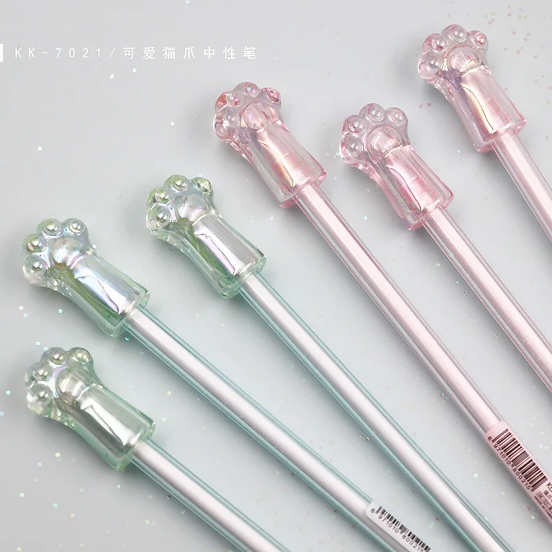 Необычная красочная гелевая ручка кошачья лапа прекрасный изысканный подарок