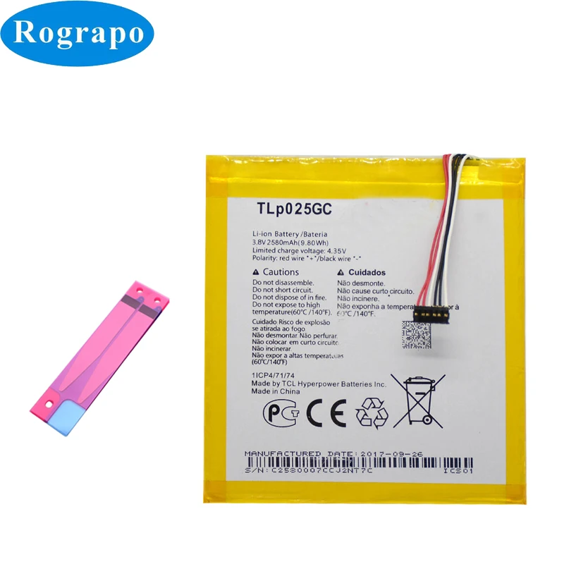 Аккумулятор TLP025GC 2580 мАч Сменный аккумулятор для Alcatel Pixi 4 7 дюймов 0 OT 8063 9003X 9003A