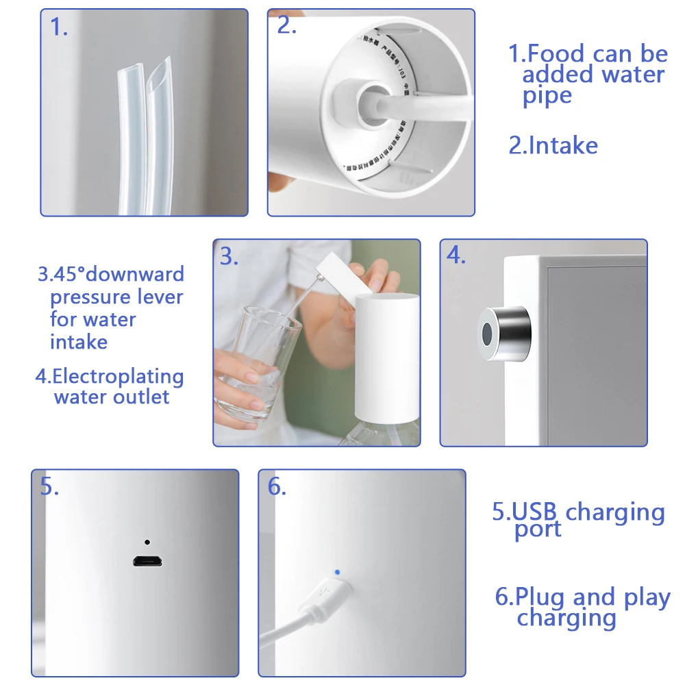 Автоматический бутилированный питьевой галлон Водяной насос Электрический