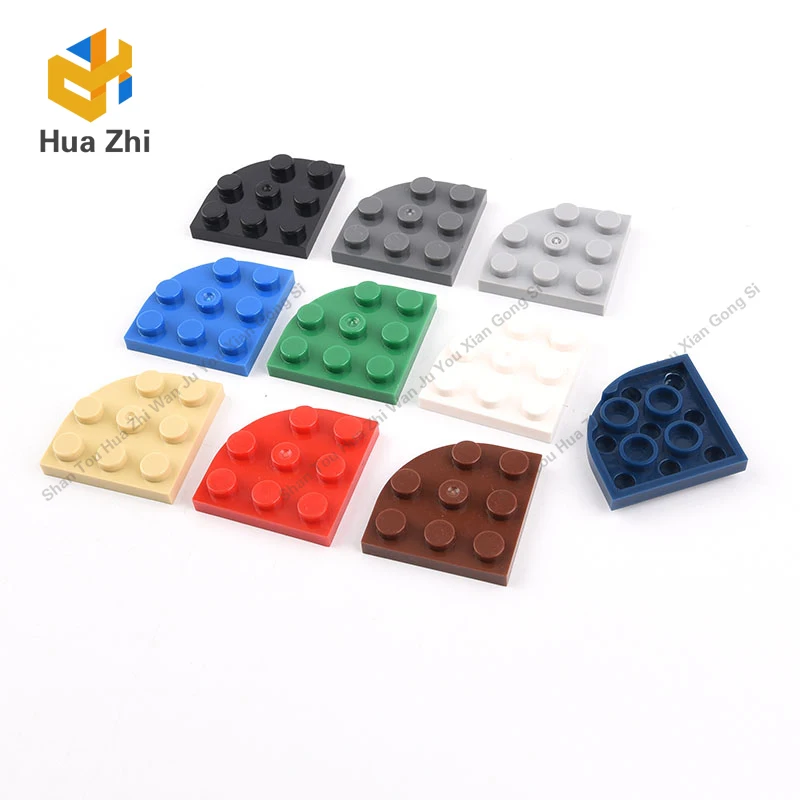 

10PCS 30357 Plate Round Corner 3 x 3Building Blocks Parts MOC DIY Education Build Toys Brick
