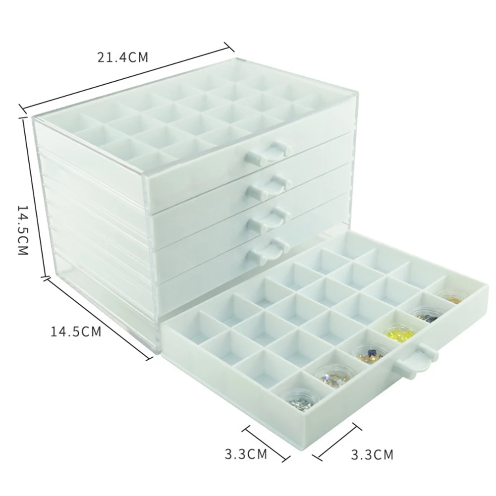 Роскошный прозрачный 120 Маникюр для ногтей сетка Искусство Стразы бусины Коробка