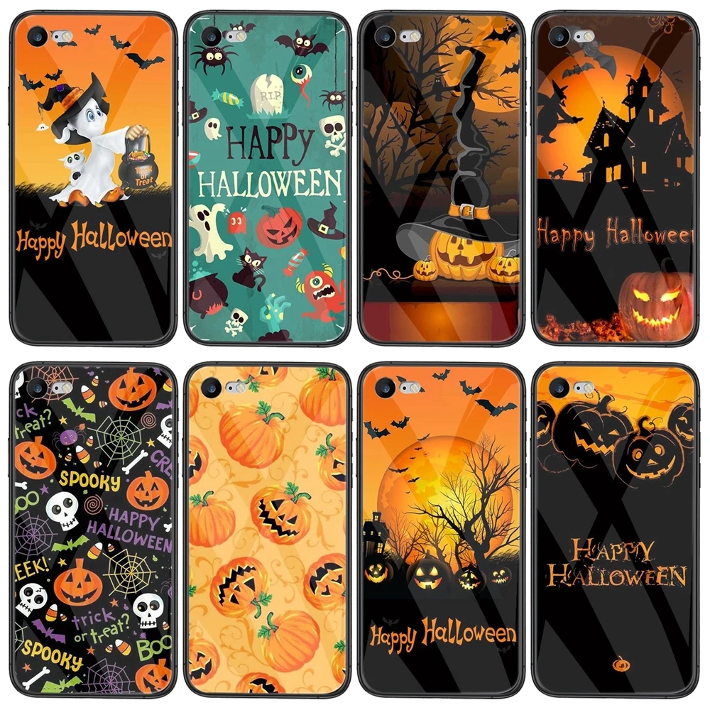 Счастливый Хэллоуин дешевый настоящий для iPhone 11 12 Pro Mini 5 5S SE 5C 6 6S 7 8 X XR XS Plus Max