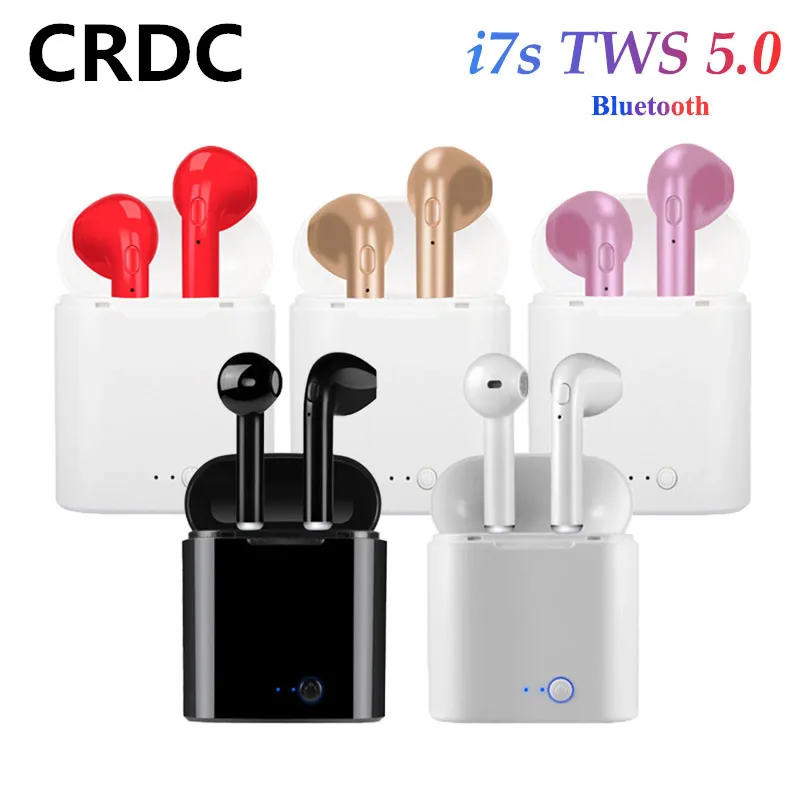 Беспроводные наушники i7s Tws Bluetooth Air наушники-вкладыши гарнитура с зарядным боксом