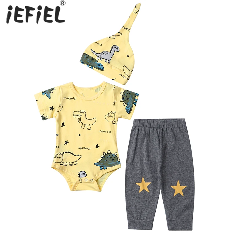 

Комплект детской одежды для маленьких мальчиков и девочек, летние комбинезоны с коротким рукавом для новорожденных мальчиков, Мультяшные к...