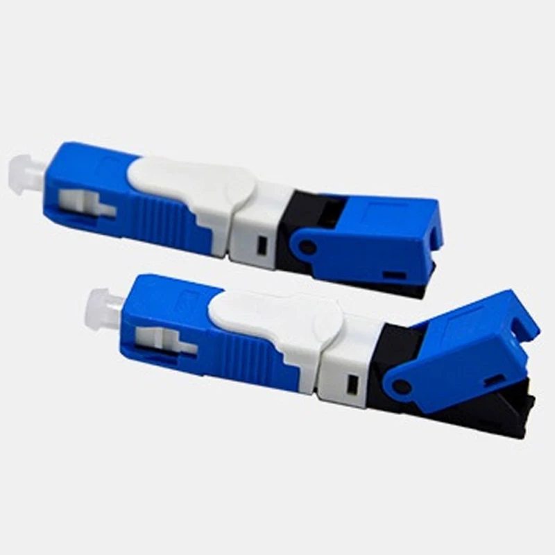 Оптоволоконный разъем SCUPC ESC250D одномодовый быстрый для оптики 0 3 дБ сборный