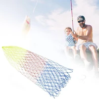 4050cm nylon fishing colorful foldable fishing mesh fishing accessories nylon tools rhombus dip net hole deep landing t4w1