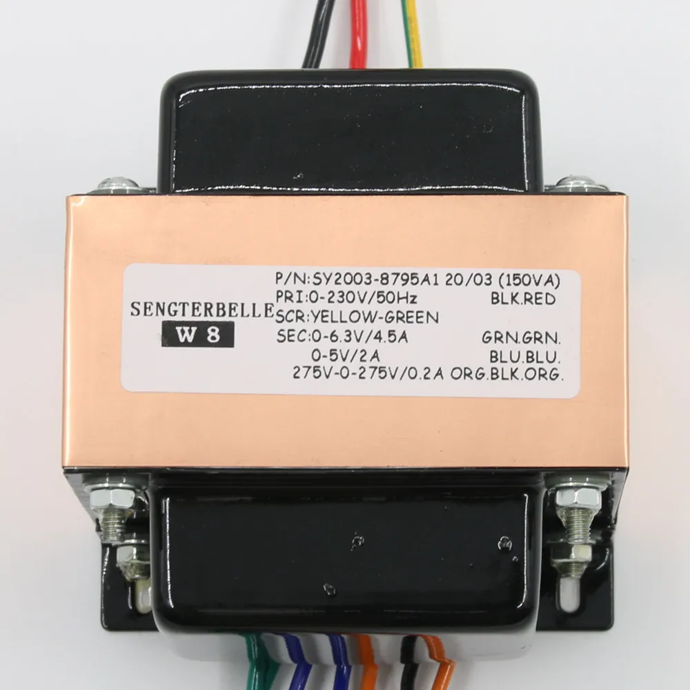 Преобразователь Аудио трубки 150 ва HiFi трансформатор Sec: 275V 0 6 3 V 5V EI Core