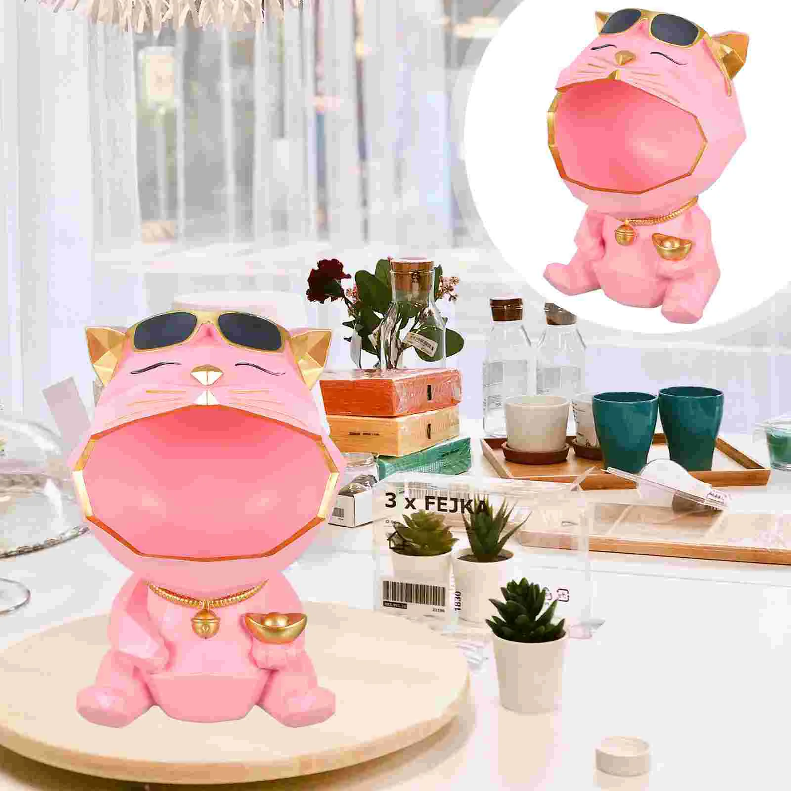 

1 шт., декоративный контейнер для хранения в виде кошки