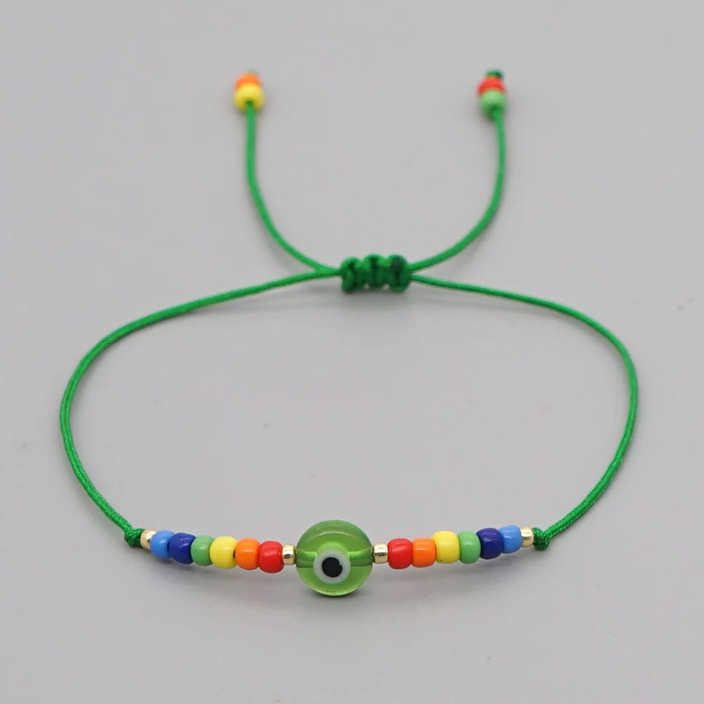 Go2Boho Турецкий Дурной глаз браслет для женщин модные бусины 2020 богемные радужные