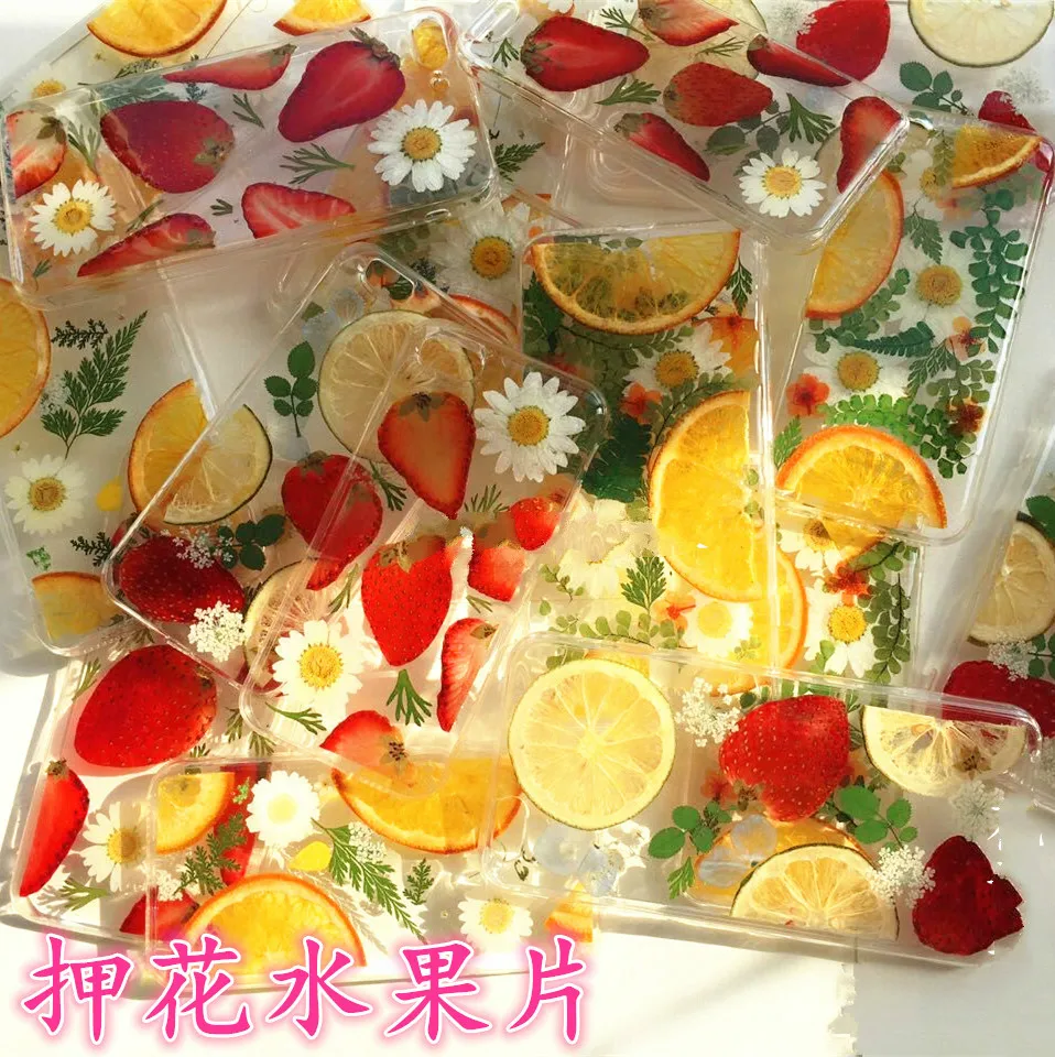 Аксессуары для домашнего декора DIY капли клея тиснения фрукты сухой кусочек