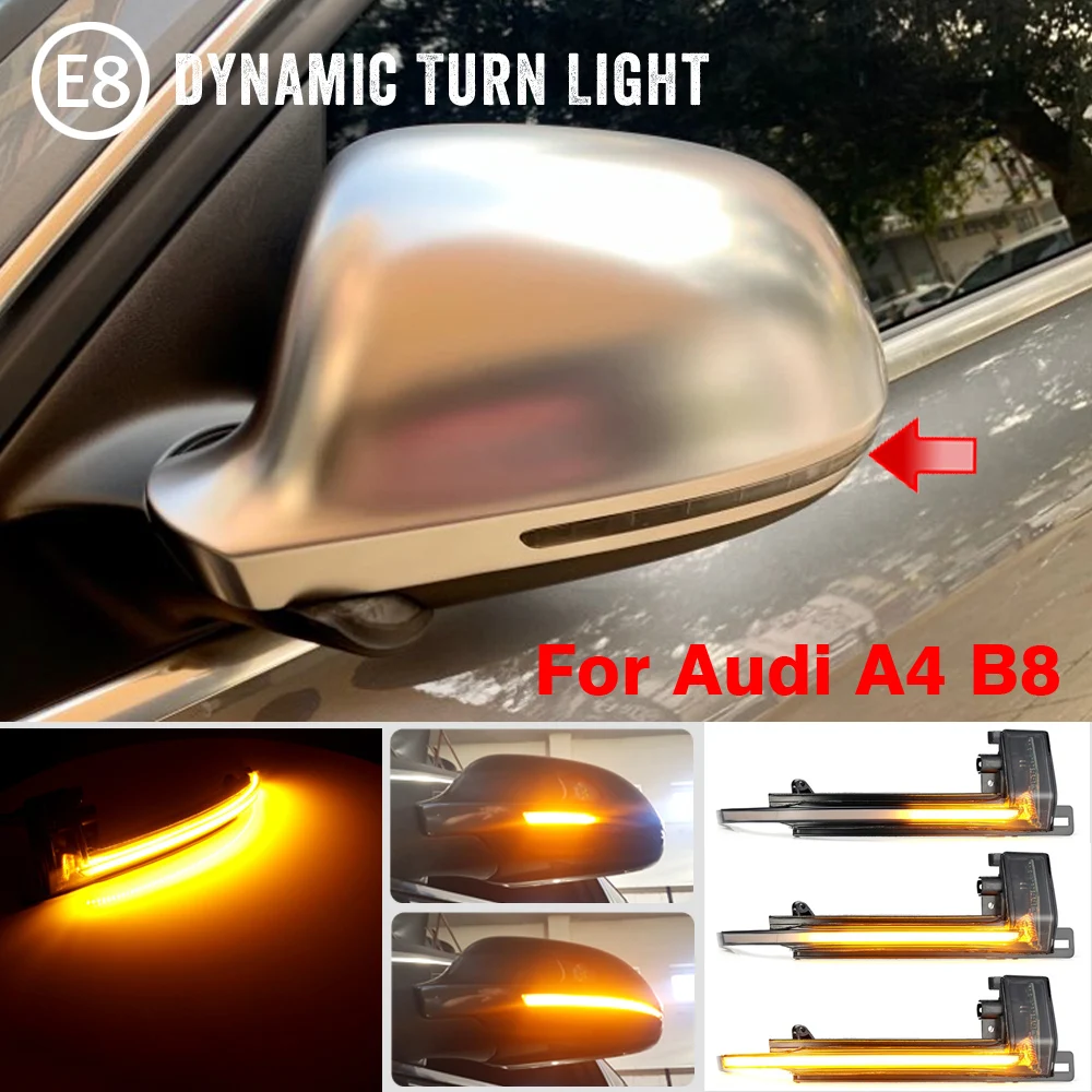 

LED Dynamic Turn Signal Light Flasher Flowing Water Blinker Flashing Light For Audi A4 A5 B8 B8.5 A3 8P Q3 A6 C6 S6 SQ3 A8 D3 8K