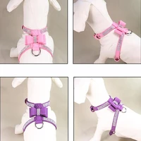 pet collar small dog chihuahua collar pet supplies puppy dog harness velvet and leather leash pet supplies