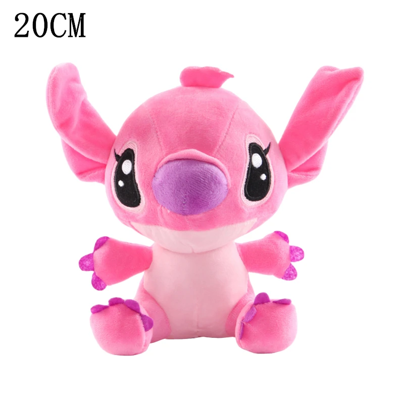 

New Disney 20cm Lilo & Stitch Couples Cartoon Anime Stuffed Plush Sleeping Dolls Pendant Toys Boys and Girls Kids Birthday Gift