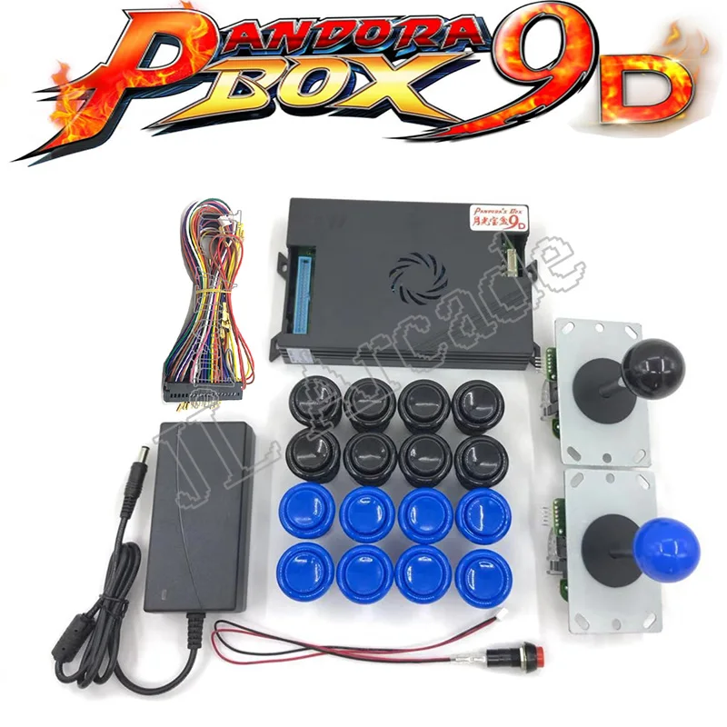 2 плеер DIY аркадная игра консоли комплект ящик Пандоры 9D 2500 В 1 настольная 5Pin