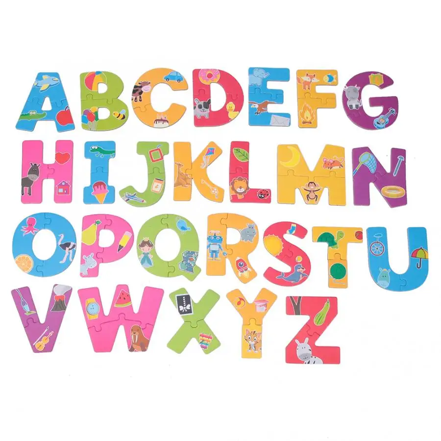 Цифровой деревянный пазл с буквами алфавита и цифрами | Игрушки хобби