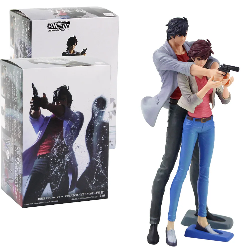 Фигурки конструкторы Creator X City Hunter Ryo Saeba Kaori Makimura с пистолетами коллекционные
