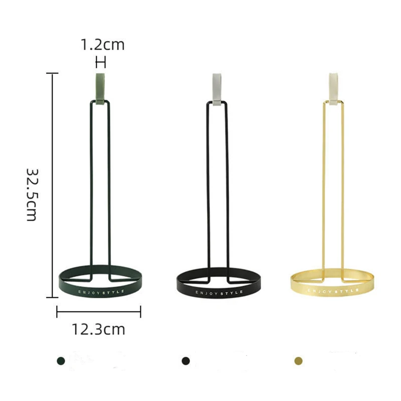 

1Pcs Creative Kitchen Vertical Paper Towel Rack Dish Towel Rag Roll Paper Holder Kitchen Supplies Plastic Wrap Storage Rack