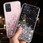 Чехол для Samsung Galaxy S20 Ultra, S10, S9, S8 Plus, Note 10 Pro, A51, A71, A81, A91, A10, A20, A30, A50, A70, с блестками и звездами