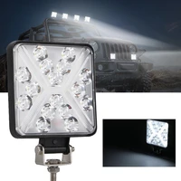 4 inch mini led work light square spotlight car headlight for truck offroad fog lamp night drive working lights