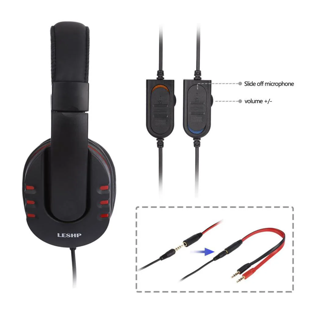 USB проводные стерео Micphone Игровые наушники для Sony PS3 PS4 PC | Электроника